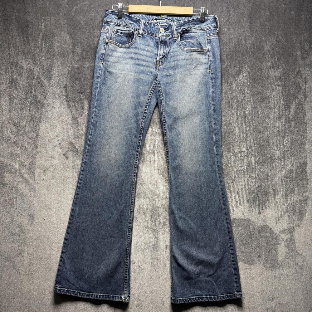 American Eagle Outfitters Hipster Jeans Womens 28 Low Rise Bootcut Stretch Denim